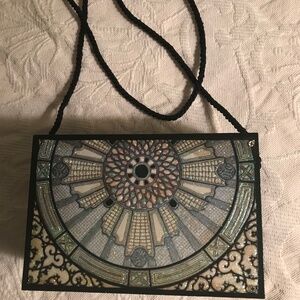 Small wooden box purse